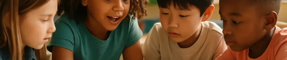Students receiving high-impact tutoring in a small reading group with an adult instructor