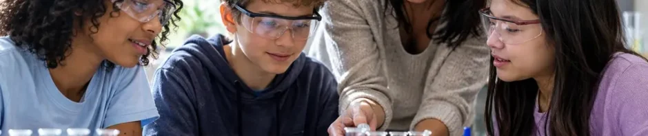 Community college students in a lab supported by NSF STEM Grants